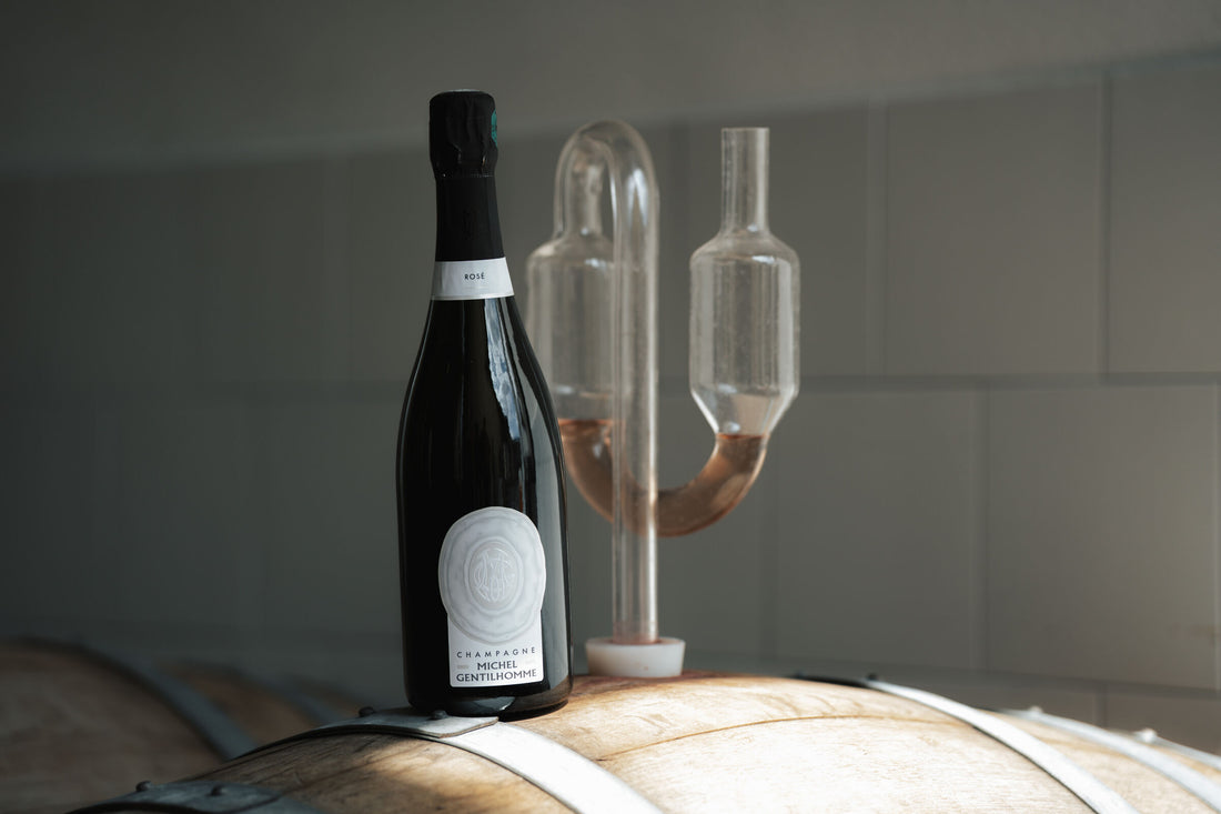 Bouteille de Rosé, Champagne Michel-Gentilhomme, récoltant-manipulant à Aÿ